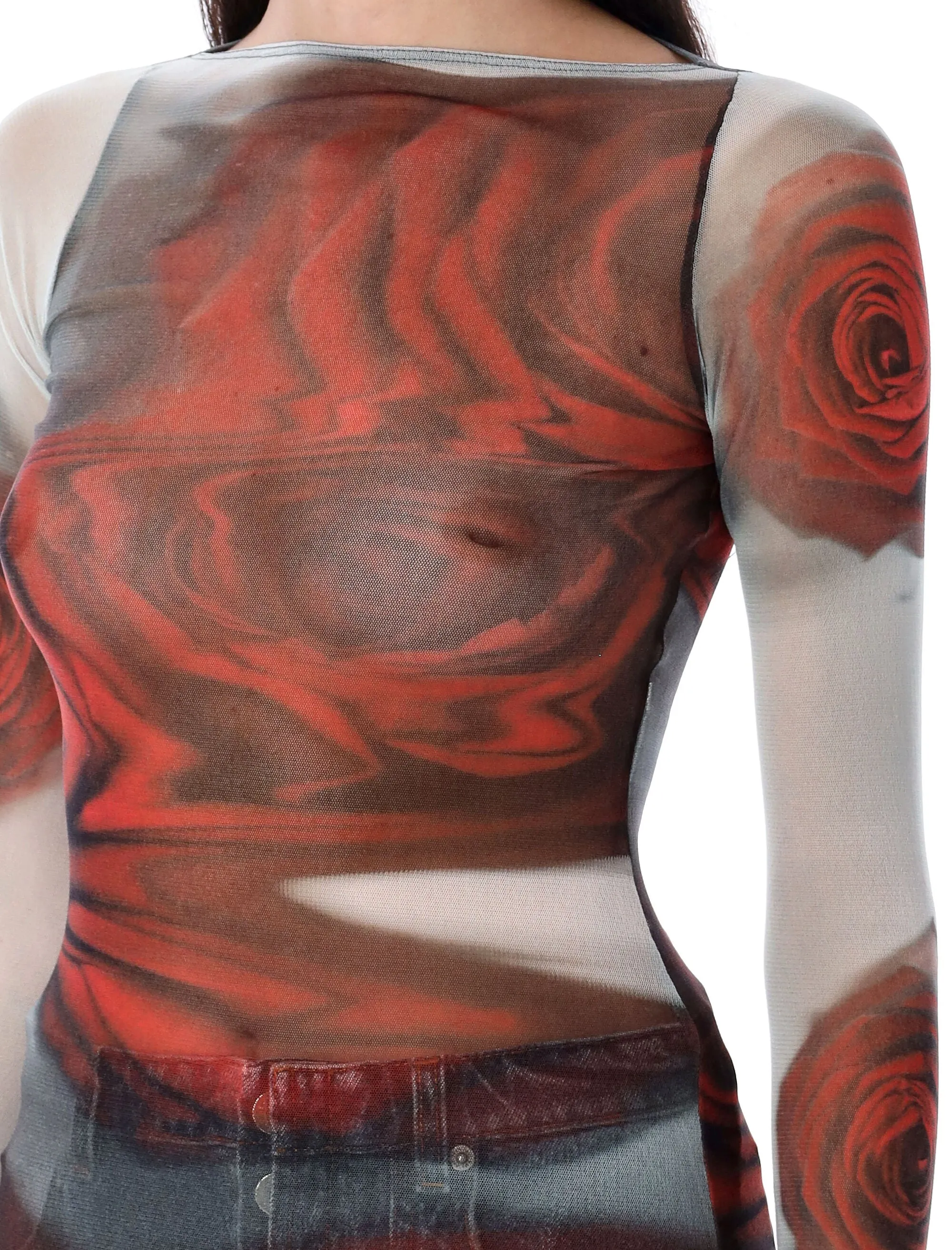 ROSES MESH TOP sold by Lord & Taylor product image thumbnail 3