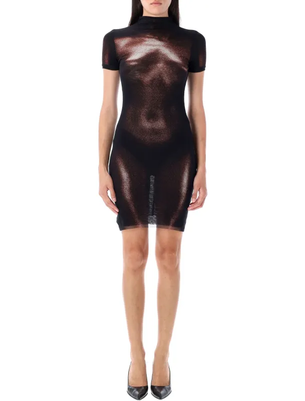BODY PRINT MINI DRESS made by Jean Paul Gaultier