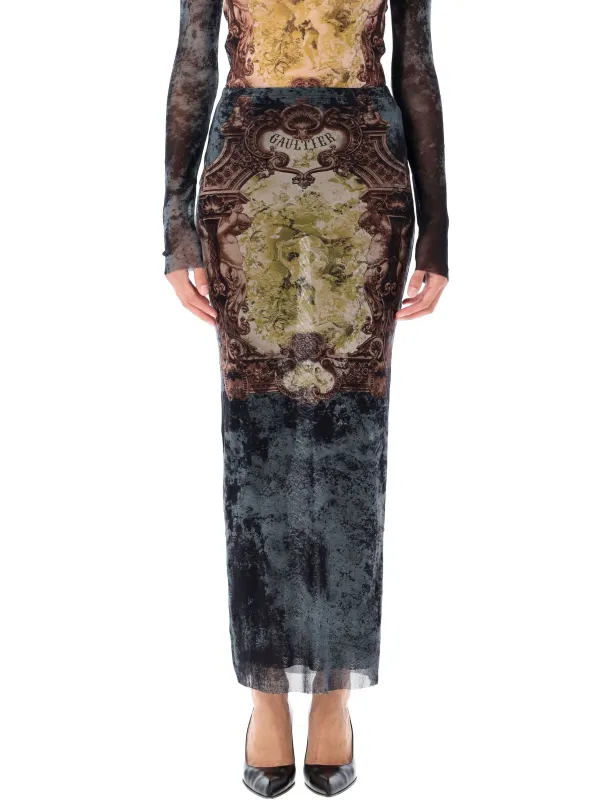 THE LONG MÉDAILLON SKIRT sold by Lord & Taylor