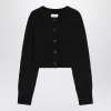 BLACK CROPPED CASHMERE CARDIGAN sold by Lord & Taylor