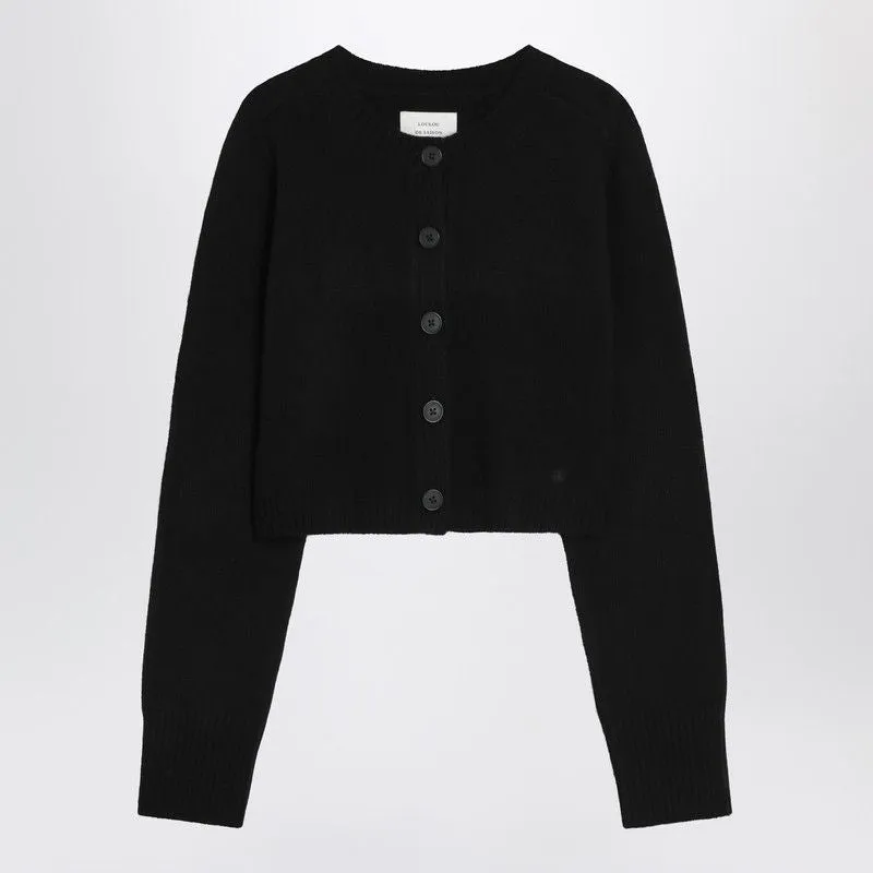 BLACK CROPPED CASHMERE CARDIGAN sold by Lord & Taylor