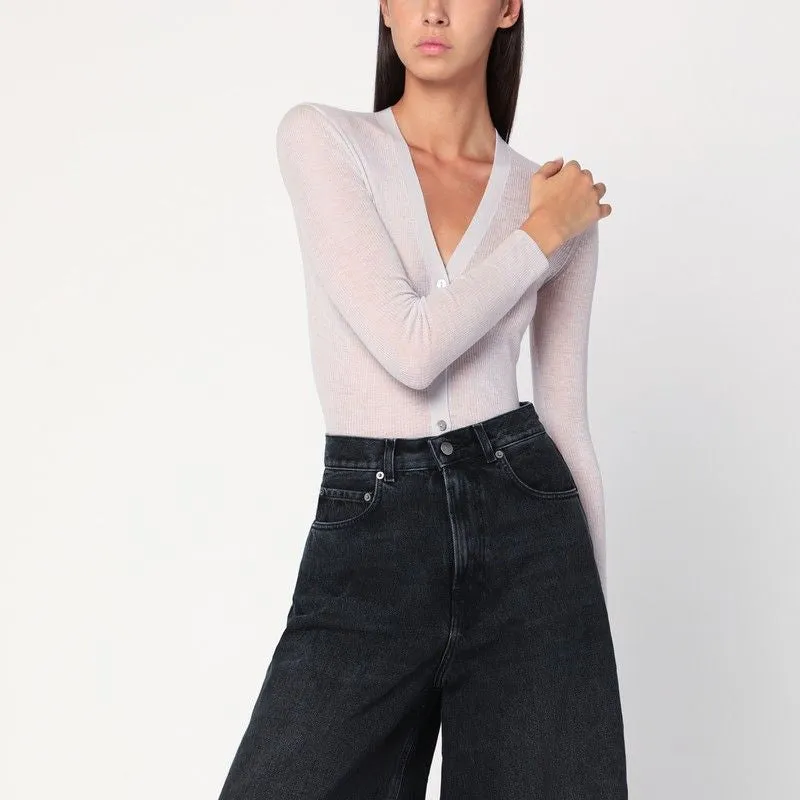 IVORY SEMI-SHEER KNIT CARDIGAN sold by Lord & Taylor