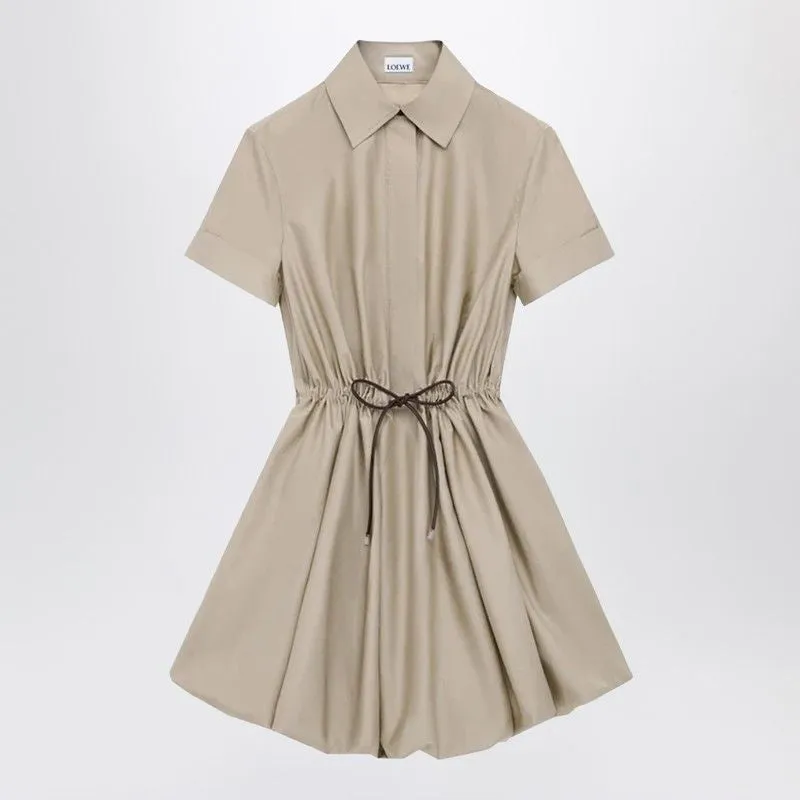 BEIGE DRESS IN COTTON AND SILK sold by Lord & Taylor