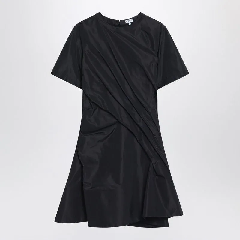 BLACK MINI DRESS WITH DRAPING sold by Lord & Taylor