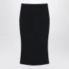 BLACK MIDI SKIRT WITH PLEATS ON THE BACK sold by Lord & Taylor