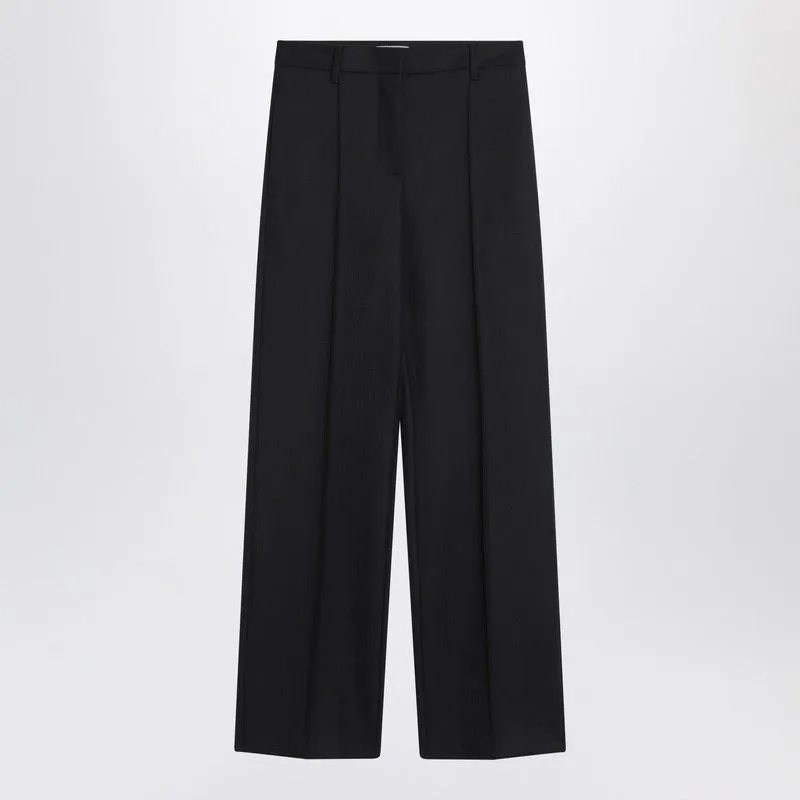 BLUE WOOL WIDE TROUSERS sold by Lord & Taylor