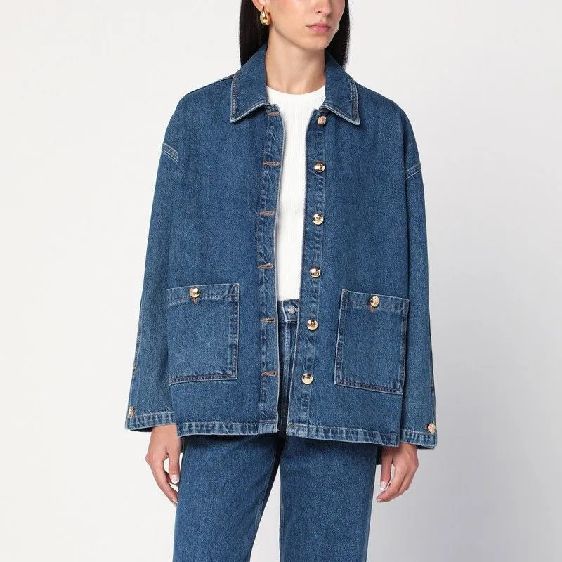 LUNA JACKET IN INDIGO BLUE DENIM sold by Lord & Taylor