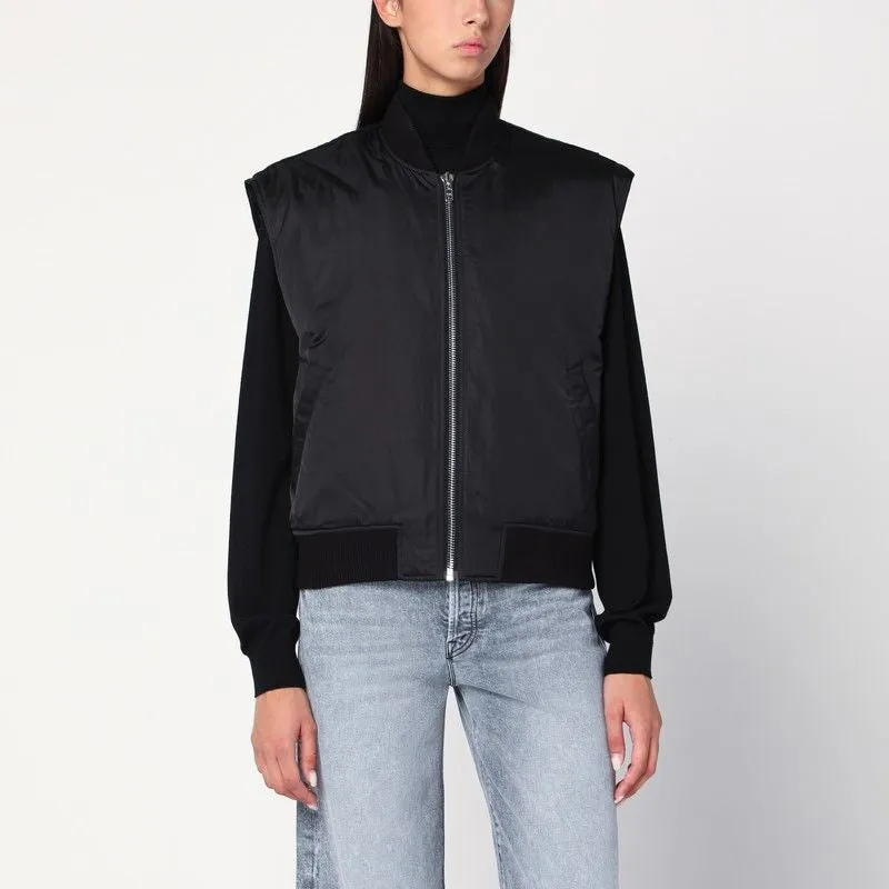 JAMILA GILET-JACKET IN BLACK sold by Lord & Taylor