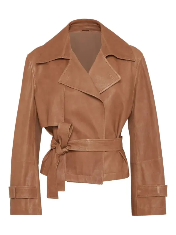 LUXURIOUS LEATHER JACKET made by Brunello Cucinelli