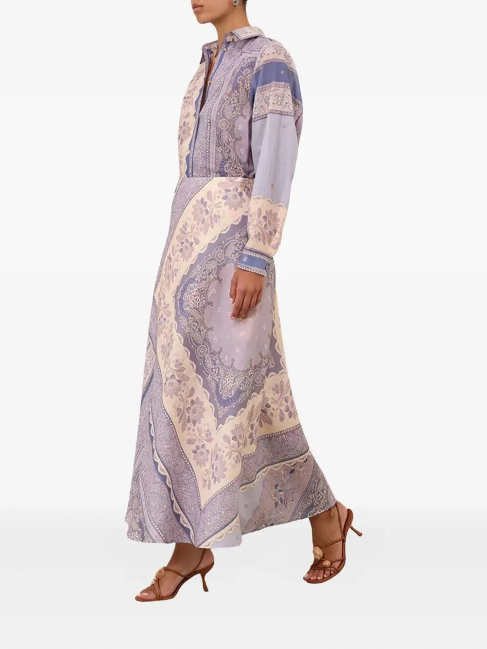 MIX-PRINT LONG SKIRT sold by Lord & Taylor product image thumbnail 3