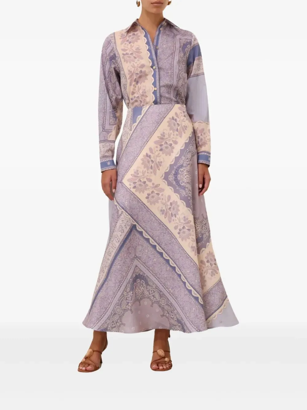 MIX-PRINT LONG SKIRT sold by Lord & Taylor product image thumbnail 2