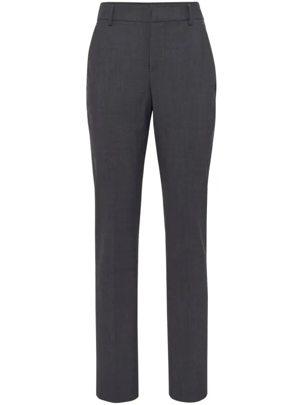 HIGH-RISE TAPERED-LEG TROUSERS sold by Lord & Taylor
