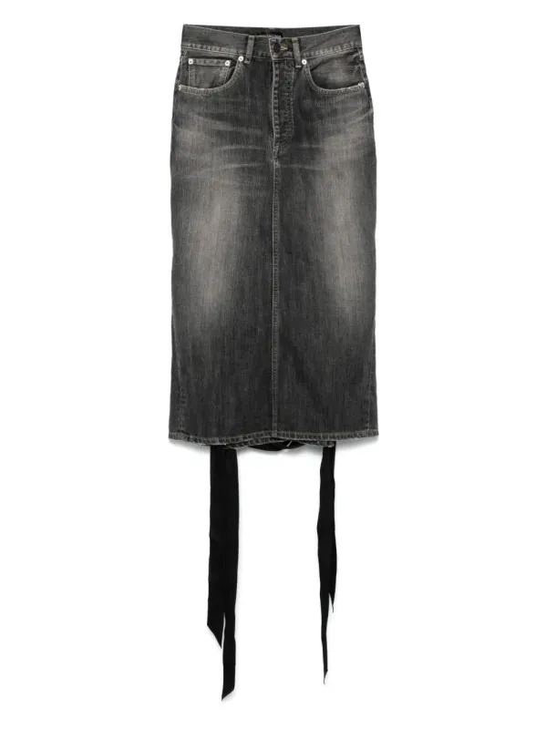 BLACK DENIM SKIRT sold by Lord & Taylor