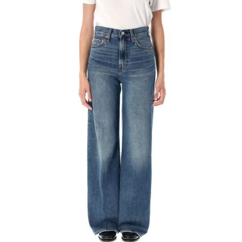 RIBCAGE WIDE LEG JEANS sold by Lord & Taylor