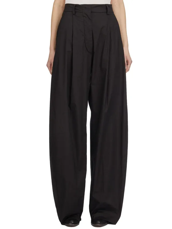 BILLIE LIGHTWEIGHT POPLIN TROUSERS BLACK sold by Lord & Taylor