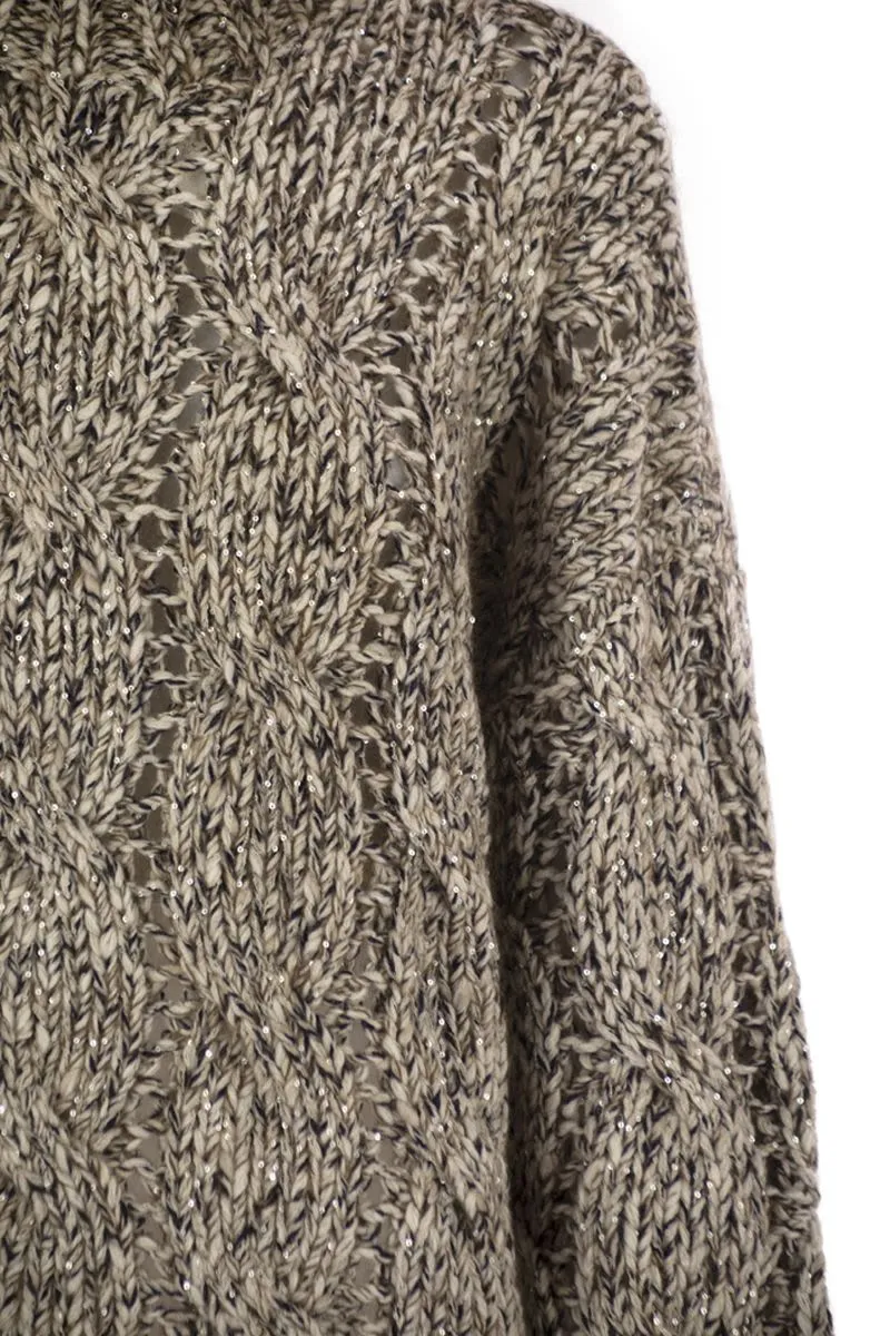 SOFT WOOL, CASHMERE AND MOHAIR TURTLENECK SWEATER WITH BRAIDED DESIGN sold by Lord & Taylor product image thumbnail 4