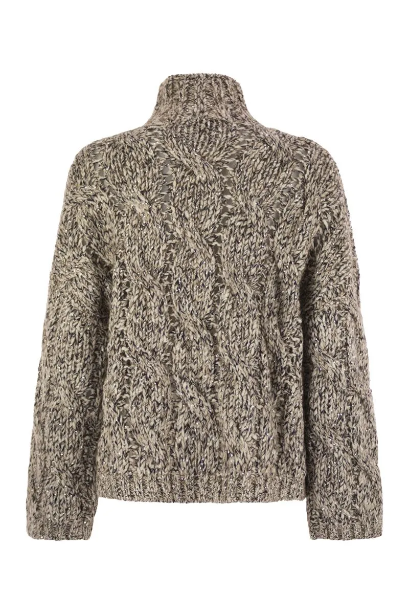 SOFT WOOL, CASHMERE AND MOHAIR TURTLENECK SWEATER WITH BRAIDED DESIGN sold by Lord & Taylor product image thumbnail 2