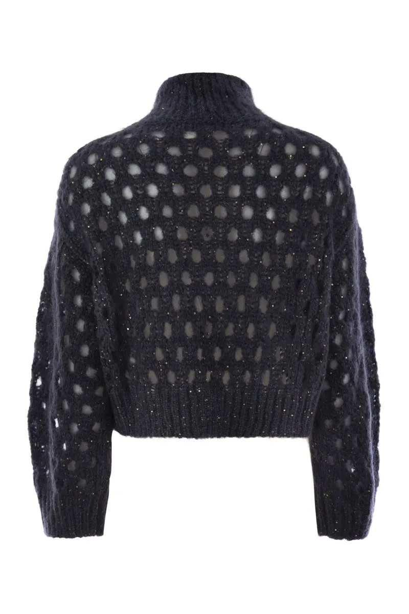 DAZZLING NET TURTLENECK SWEATER MADE OF MOHAIR AND WOOL WISPY sold by Lord & Taylor product image thumbnail 2