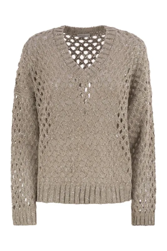 DAZZLING NET SILK AND LINEN JERSEY sold by Lord & Taylor