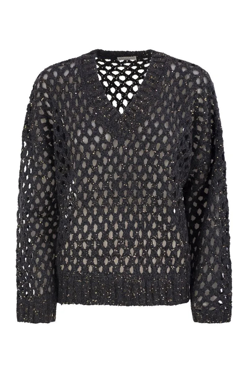 DAZZLING NET SILK AND LINEN JERSEY sold by Lord & Taylor