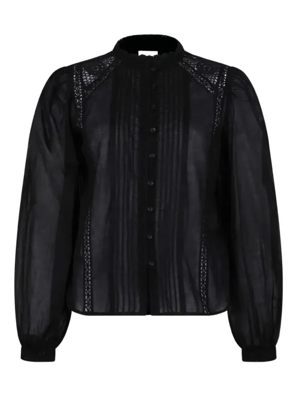 BUTTON SHIRT WITH LACE INSERTS sold by Lord & Taylor