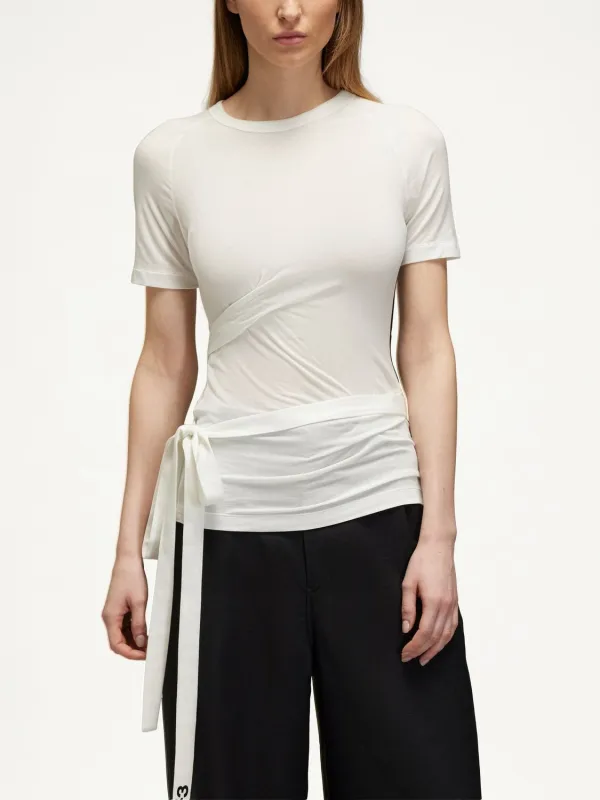 T-SHIRT WITH LACES sold by Lord & Taylor