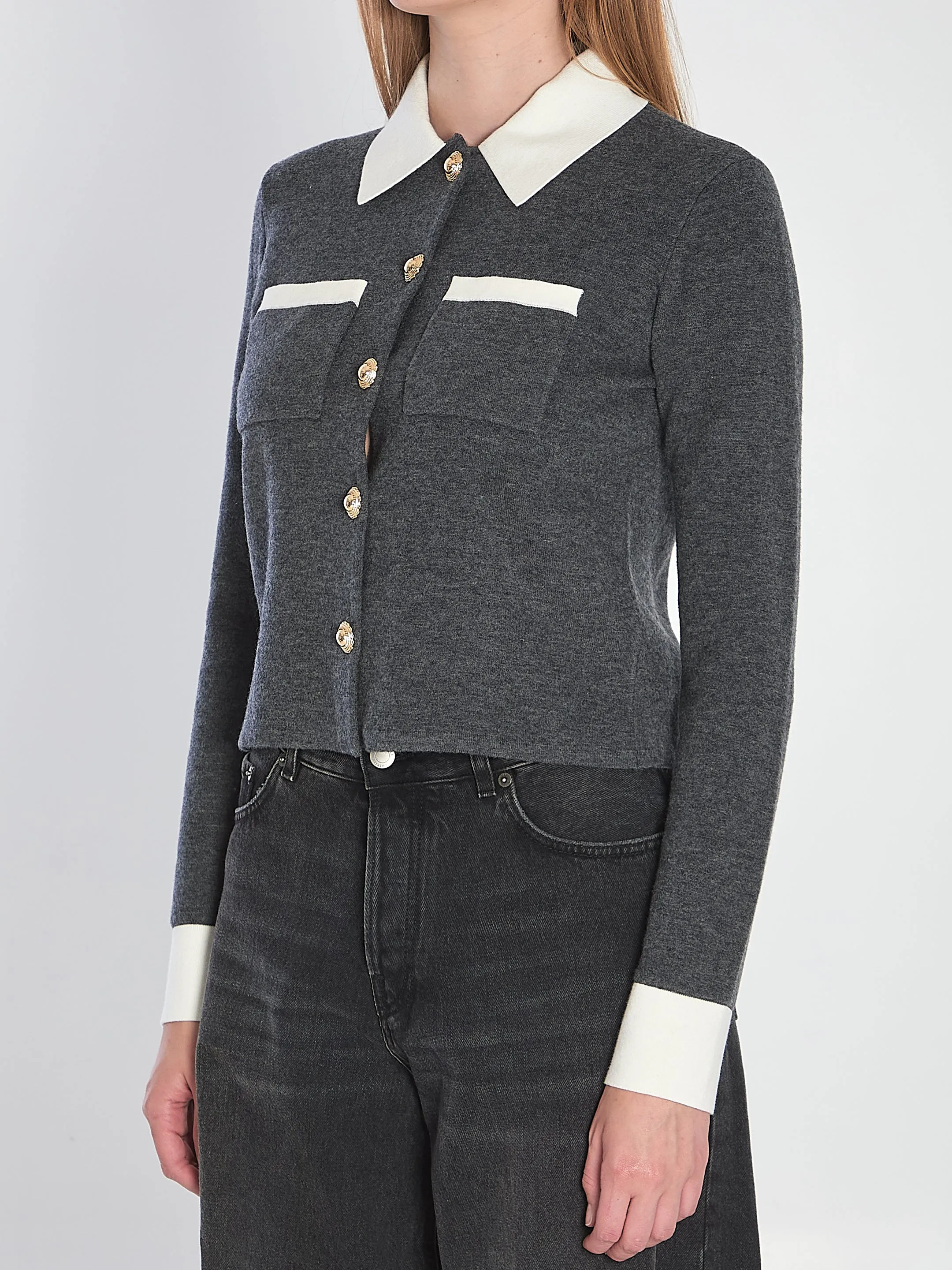 GREY WOOL SWEATER sold by Lord & Taylor product image thumbnail 2