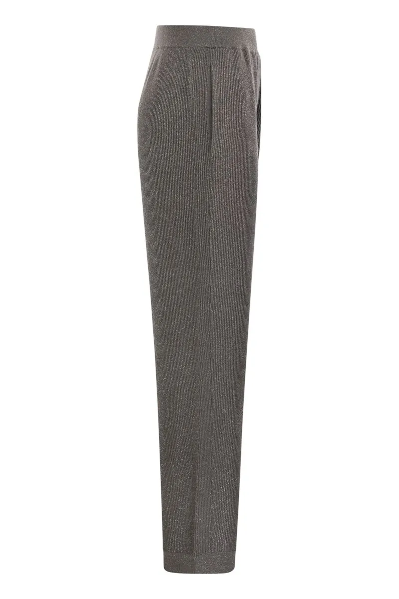 ENGLISH RIB COTTON AND VISCOSE PANTS sold by Lord & Taylor product image thumbnail 3