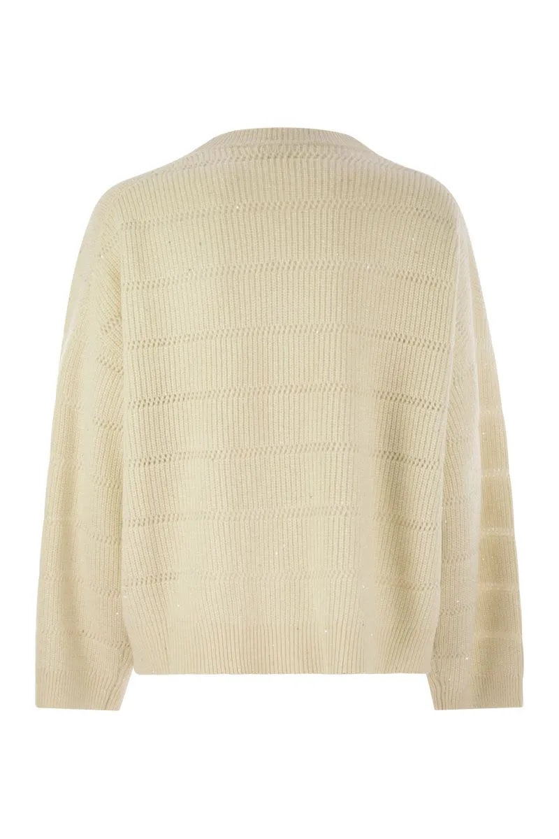 CASHMERE AND WOOL CREW-NECK SWEATER sold by Lord & Taylor product image thumbnail 2