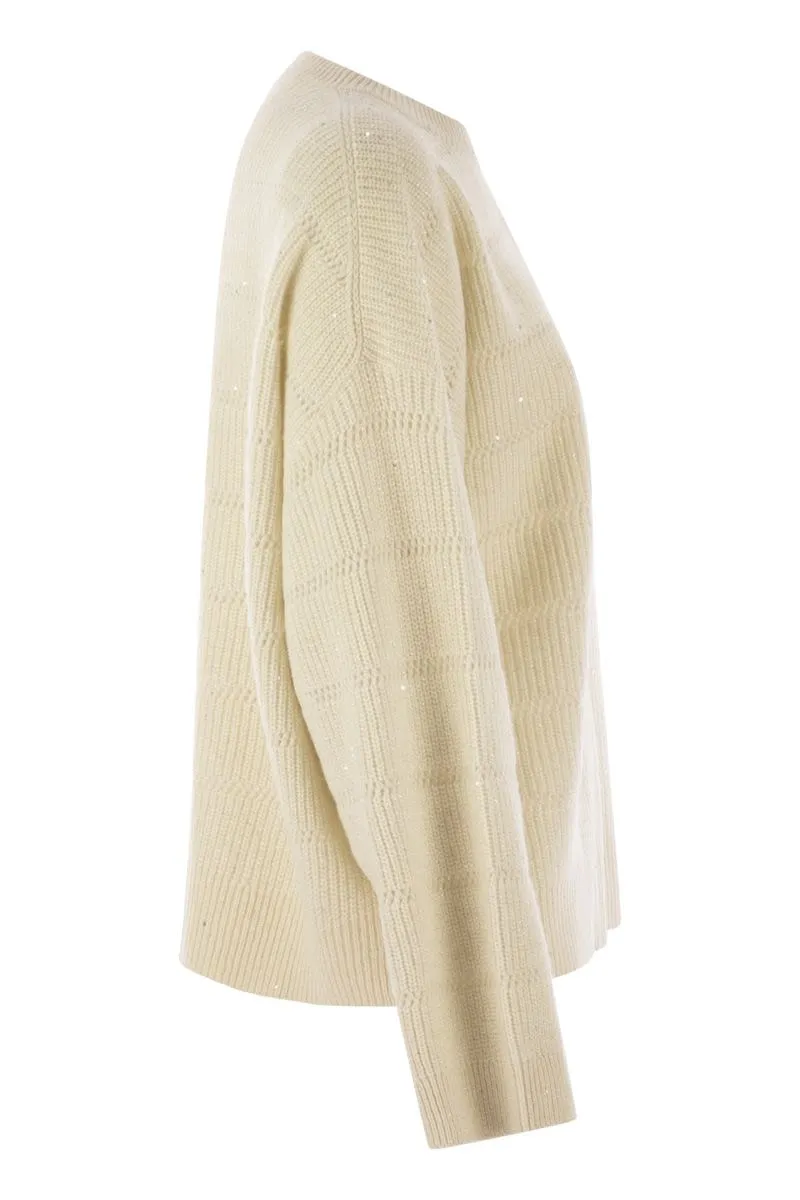 CASHMERE AND WOOL CREW-NECK SWEATER sold by Lord & Taylor product image thumbnail 3