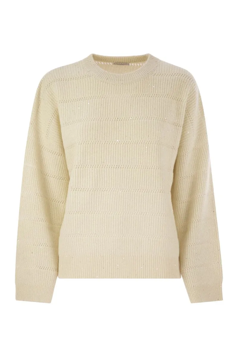 CASHMERE AND WOOL CREW-NECK SWEATER sold by Lord & Taylor