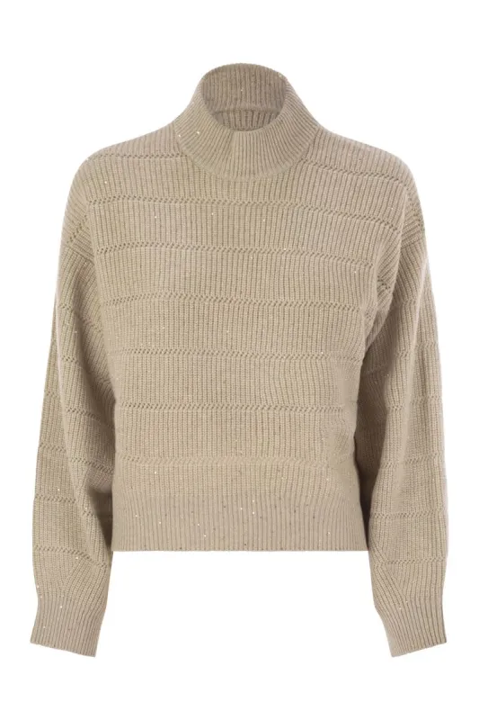 CASHMERE AND WOOL TURTLENECK SWEATER sold by Lord & Taylor