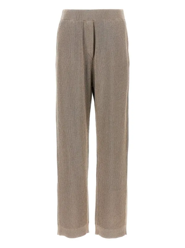 ENGLISH RIB COTTON AND VISCOSE PANTS sold by Lord & Taylor
