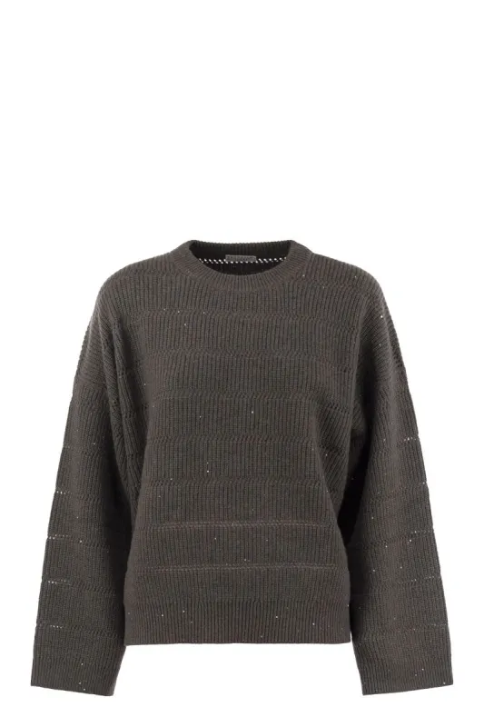 CASHMERE AND WOOL CREW-NECK SWEATER sold by Lord & Taylor