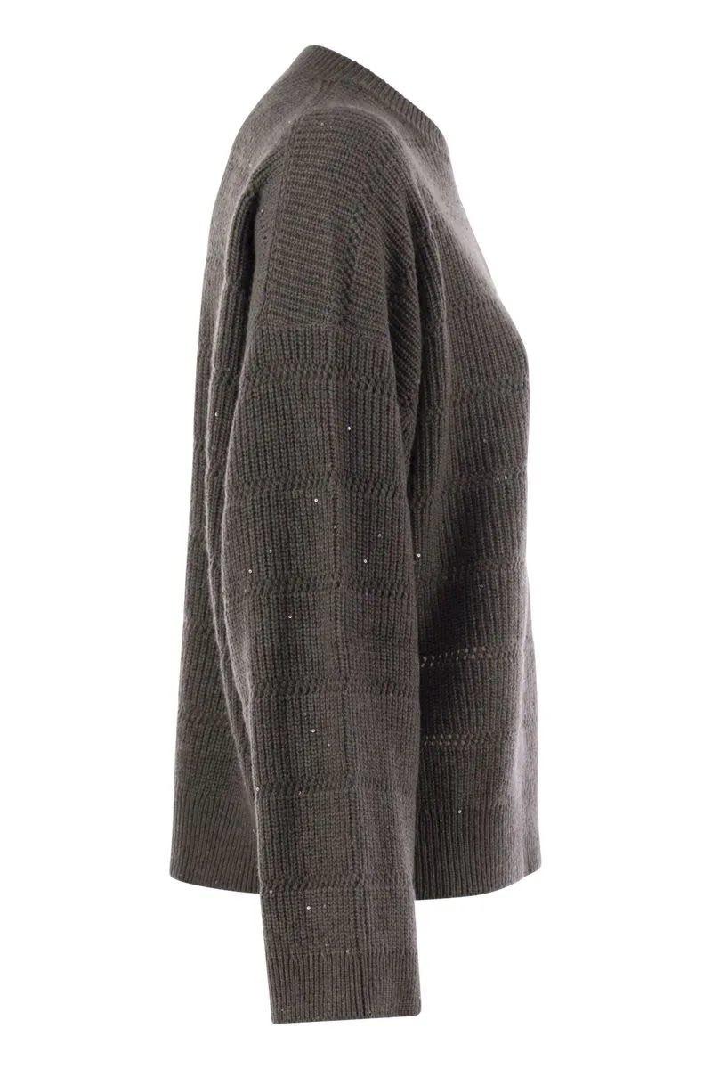 CASHMERE AND WOOL CREW-NECK SWEATER sold by Lord & Taylor product image thumbnail 3