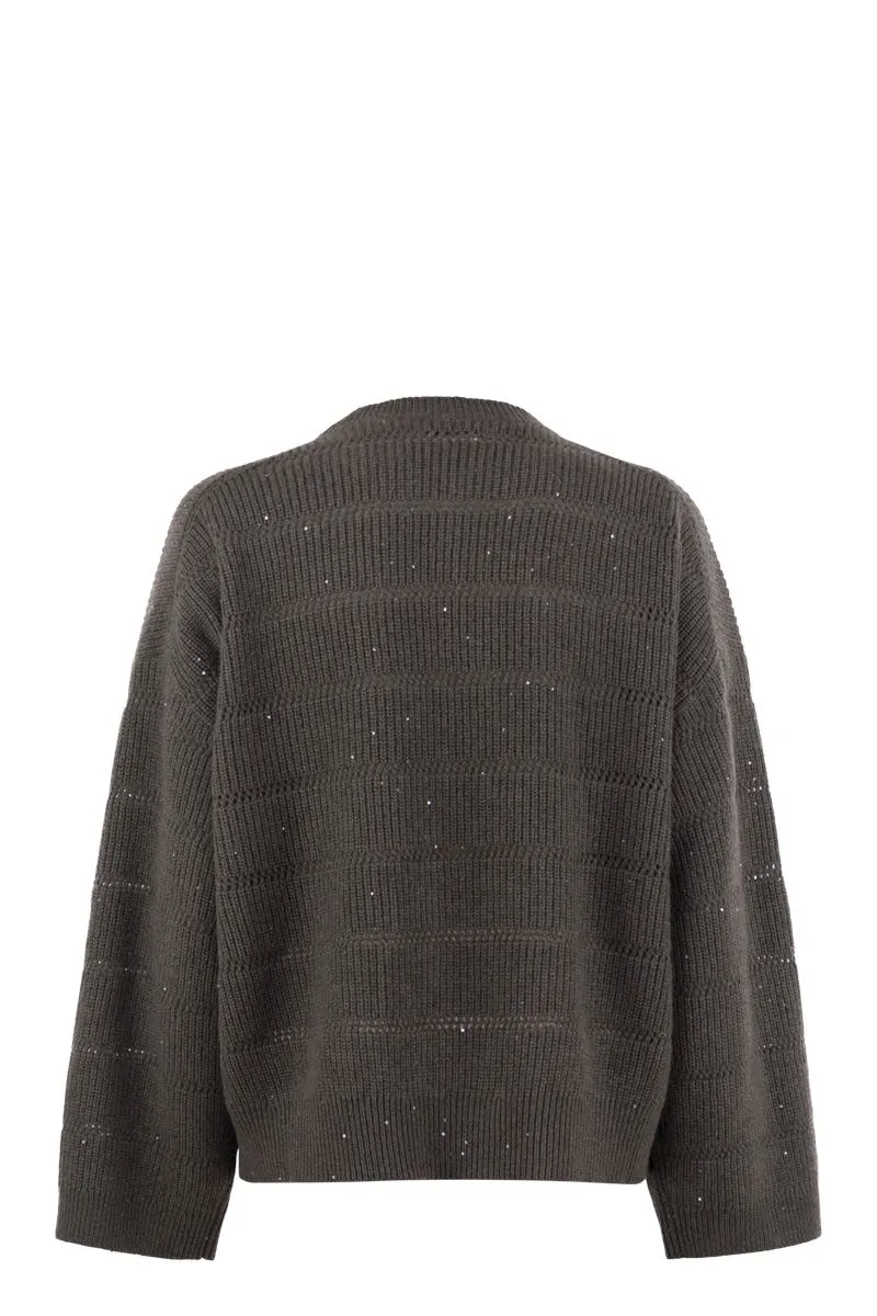 CASHMERE AND WOOL CREW-NECK SWEATER sold by Lord & Taylor product image thumbnail 2