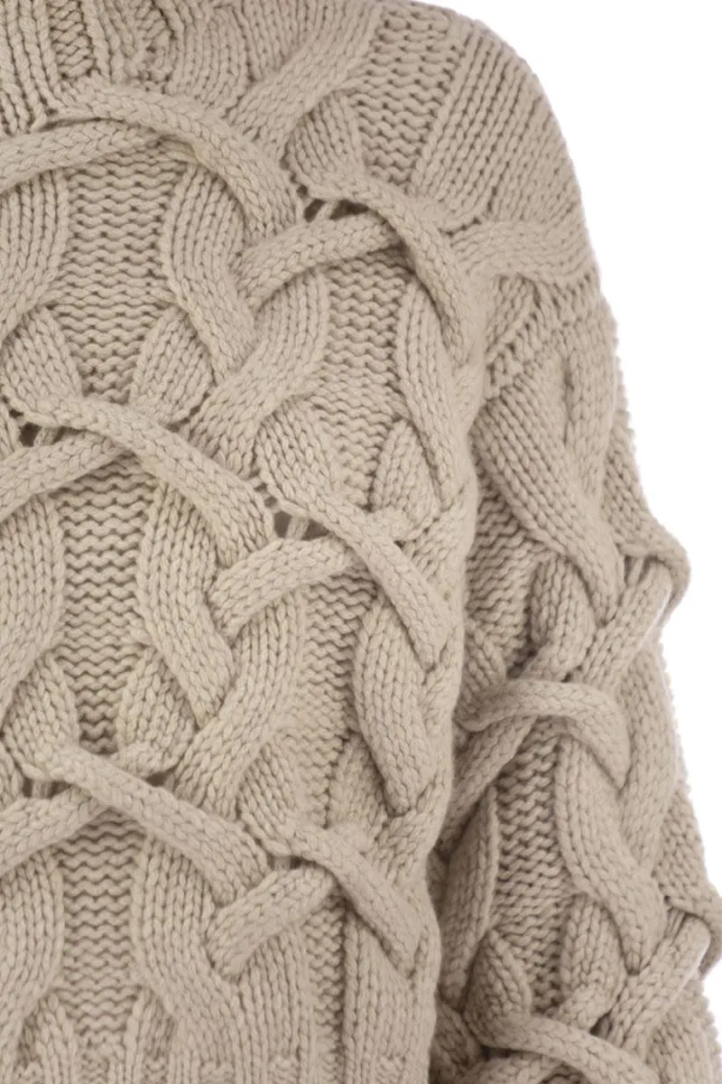 BRAIDED HIGH-NECKED CASHMERE SWEATER sold by Lord & Taylor product image thumbnail 4