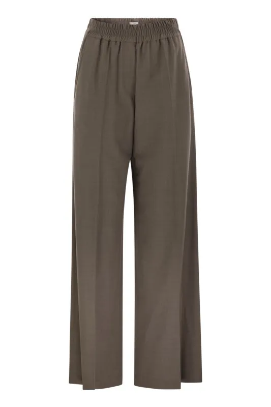 TROPICAL LUXURY WOOL LOOSE TROUSERS sold by Lord & Taylor