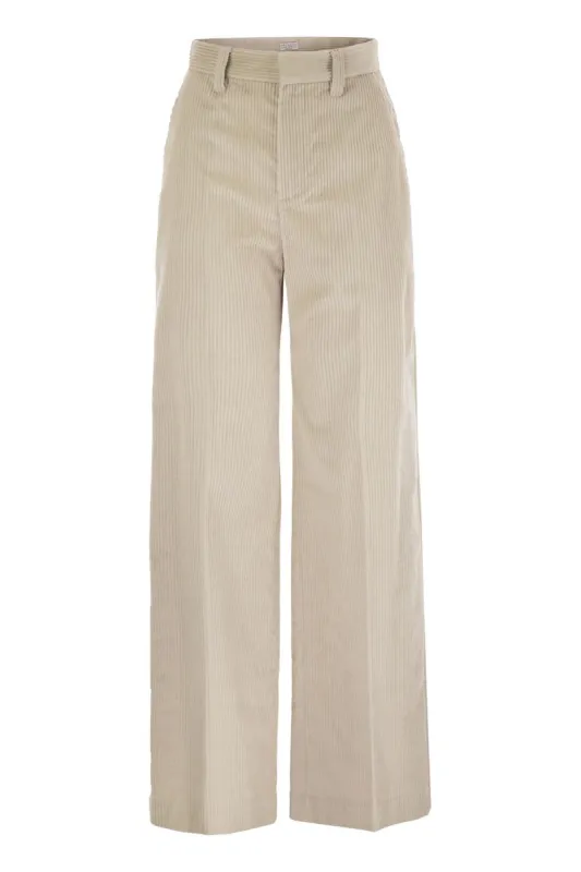 FLUID CORDUROY SARTORIAL TRACK TROUSERS WITH JEWELLERY sold by Lord & Taylor
