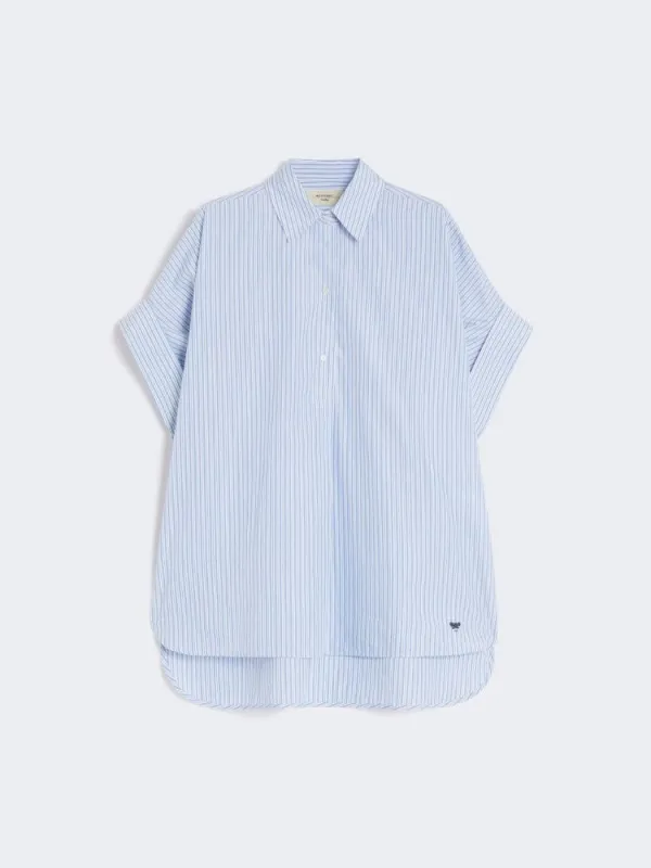 ARDEA - STRAIGHT COTTON POPLIN SHIRT sold by Lord & Taylor