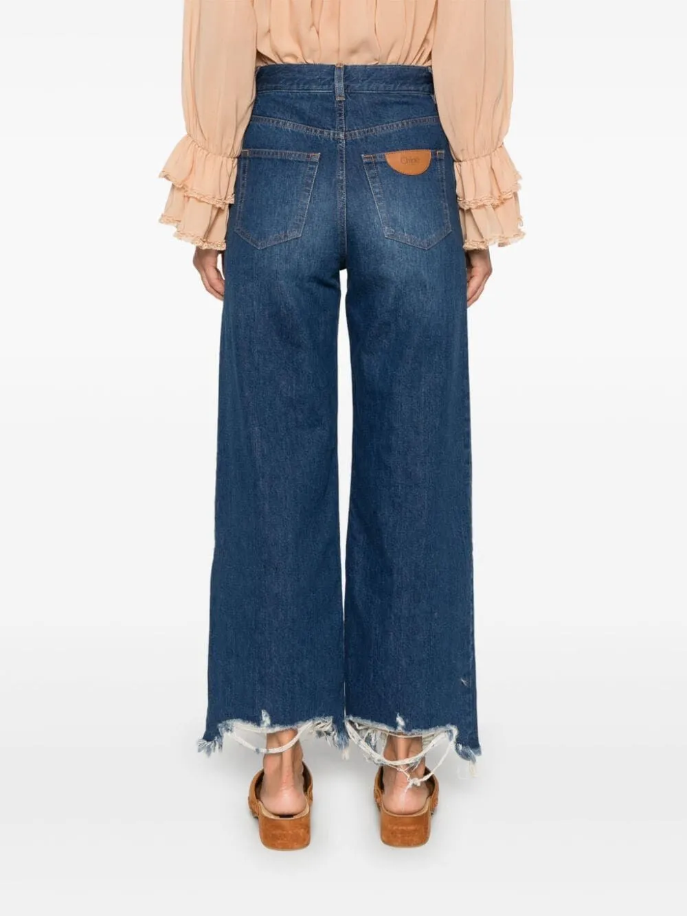 CROPPED WIDE-LEG JEANS sold by Lord & Taylor product image thumbnail 5