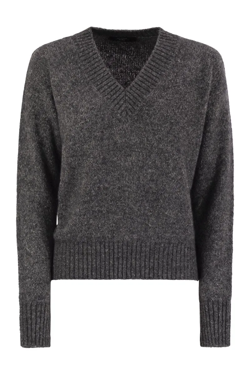 VISITA - V-NECK SWEATER IN ALPACA AND COTTON sold by Lord & Taylor