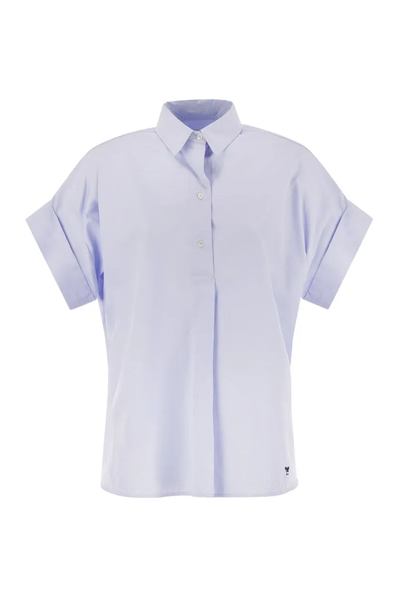 ARDEA - STRAIGHT COTTON POPLIN SHIRT sold by Lord & Taylor