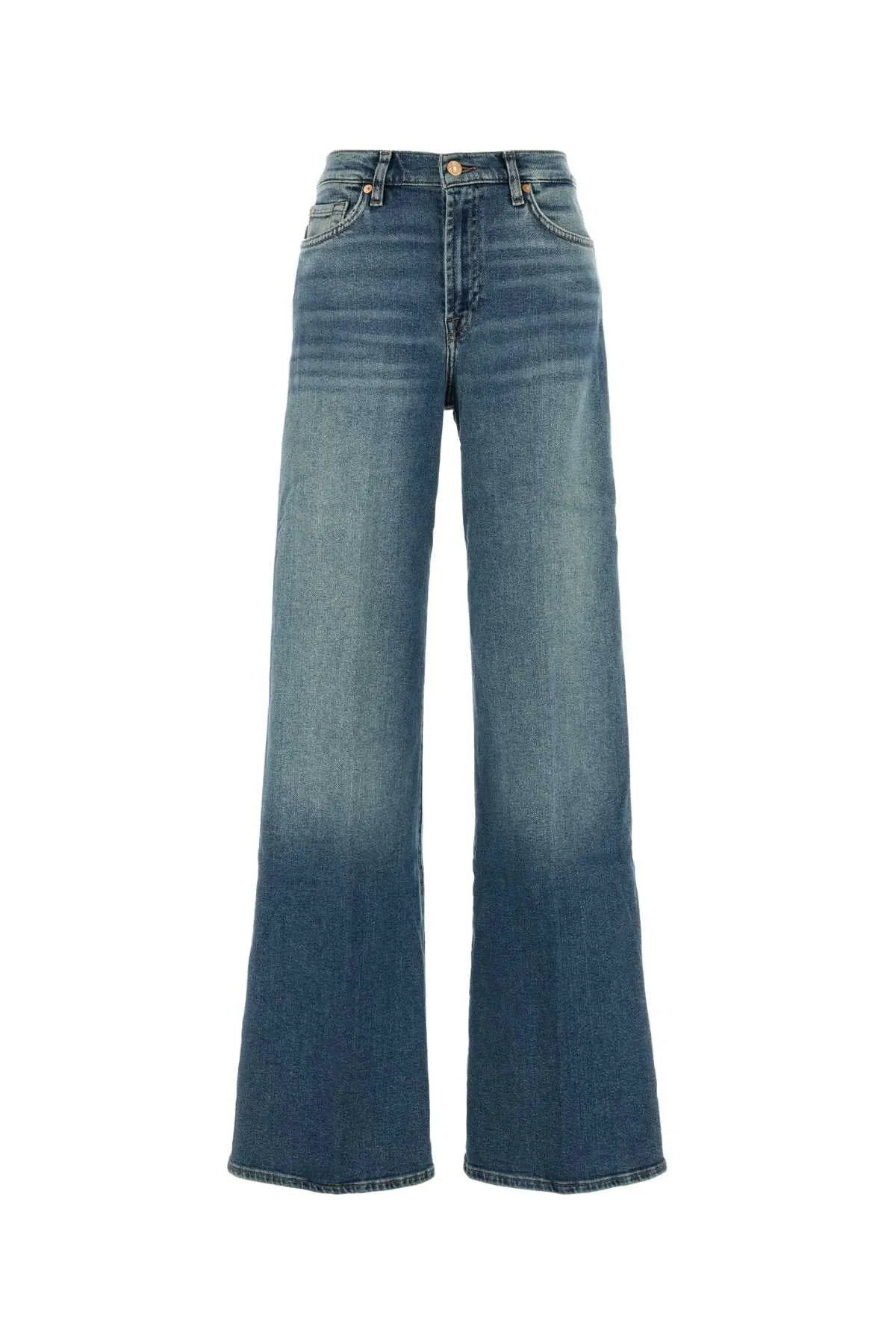 STRETCH DENIM LOTTA WIDE-LEG JEANS sold by Lord & Taylor