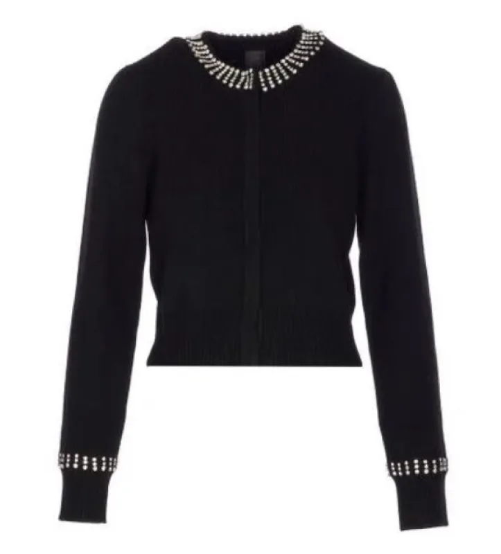 BLACK NYLON WOOL SWEATER sold by Lord & Taylor