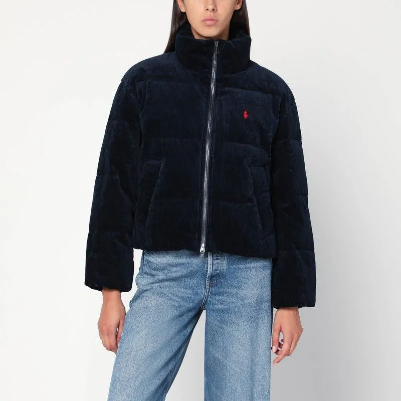 NAVY BLUE CORDUROY PUFFER JACKET sold by Lord & Taylor