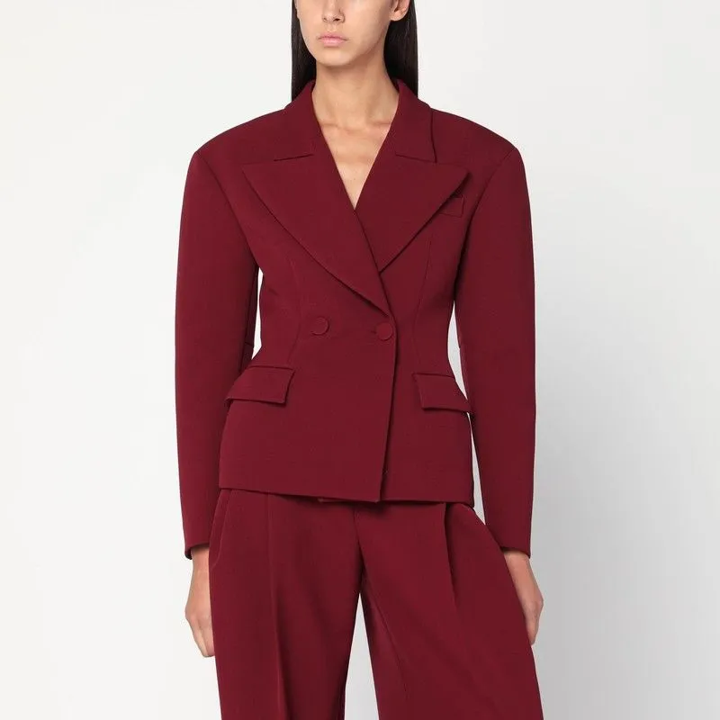 BURGUNDY SINGLE-BREASTED JACKET sold by Lord & Taylor