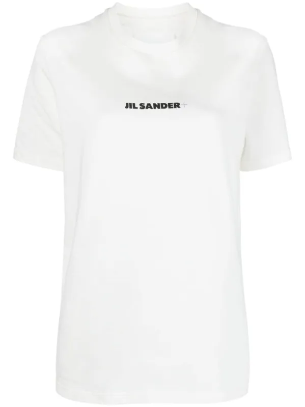 CREAM WHITE T-SHIRT WITH LOGO sold by Lord & Taylor
