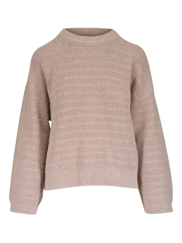 COTTON DIAMOND SWEATER made by Brunello Cucinelli