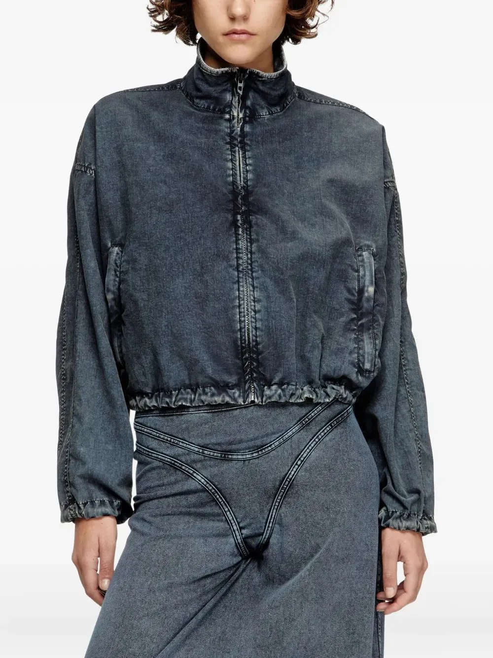 DIESEL G-LEAM-R1 CROPPED DENIM JACKET sold by Lord & Taylor product image thumbnail 2